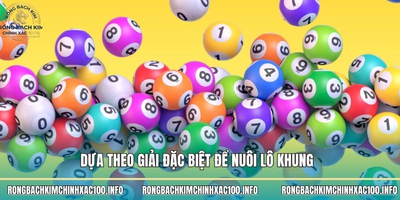 Dựa theo giải đặc biệt để nuôi lô khung 