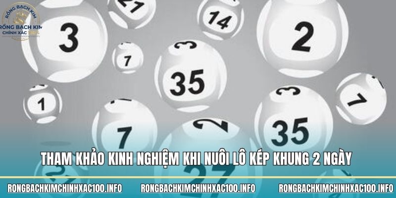 Tham khảo kinh nghiệm khi nuôi lô kép khung 2 ngày