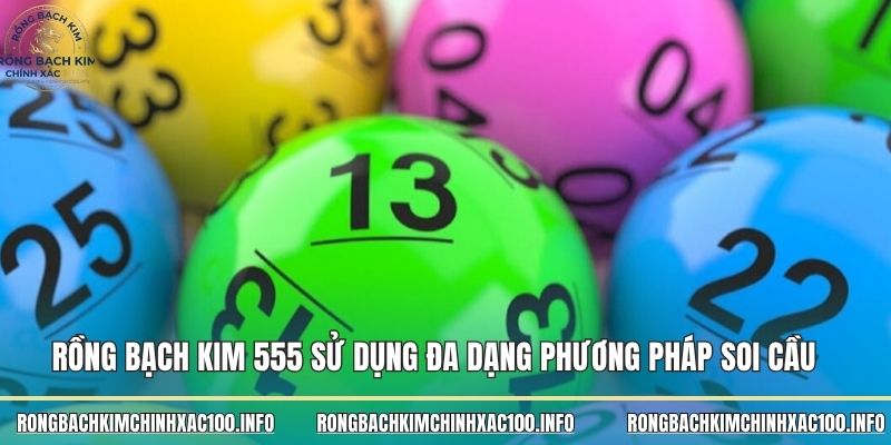 Rồng bạch kim 555 sử dụng đa dạng phương pháp soi cầu