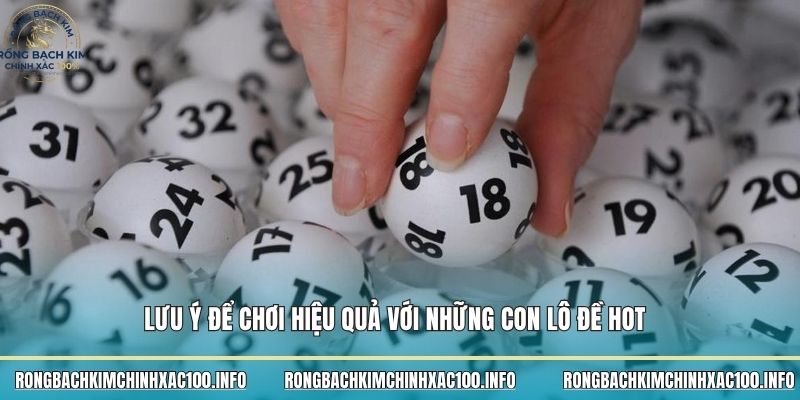 Lưu ý để chơi hiệu quả với những con lô đề HOT