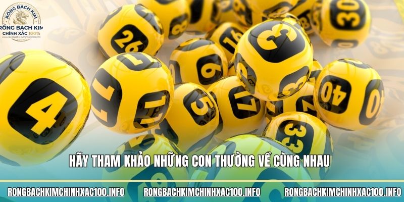 Hãy tham khảo những con thường về cùng nhau