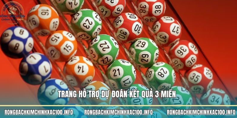 Trang hỗ trợ dự đoán kết quả 3 miền