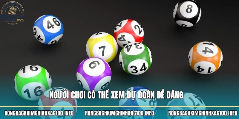 Người chơi có thể xem dự đoán dễ dàng