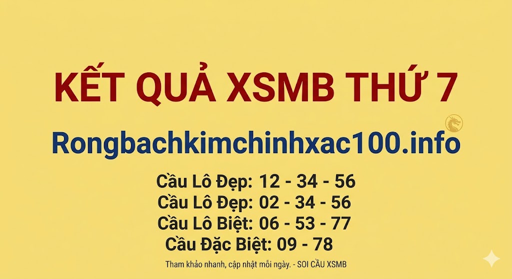 Kết Quả XSMB Thứ 7 Hiệu Quả