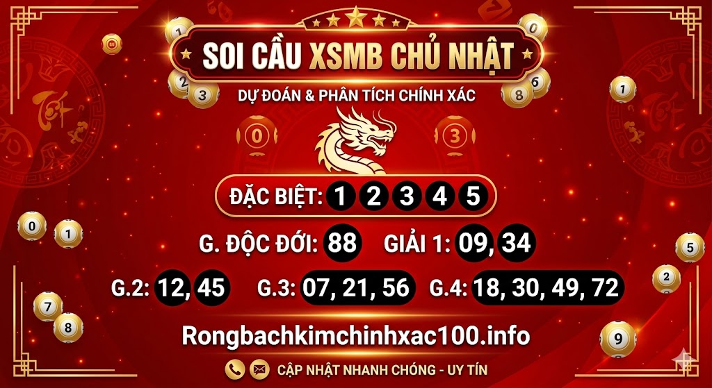 Soi Cầu XSMB Chủ Nhật